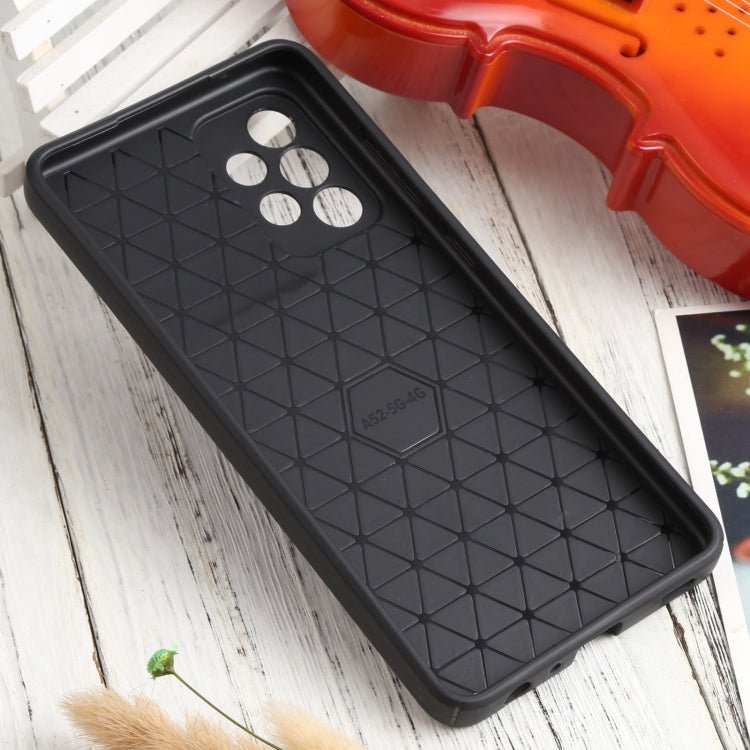 For Samsung Galaxy A52 5G / 4G Litchi Texture Sliding Camshield TPU Phone Case