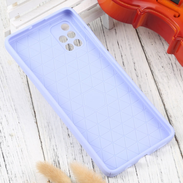 For Samsung Galaxy A71 4G Litchi Texture Sliding Camshield TPU Phone Case