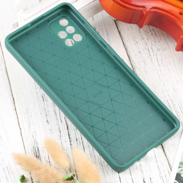 For Samsung Galaxy A71 4G Litchi Texture Sliding Camshield TPU Phone Case