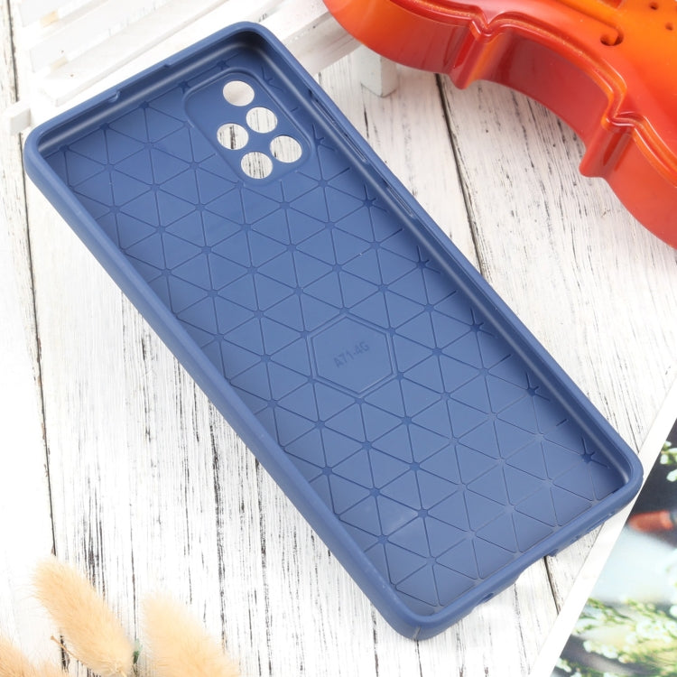 For Samsung Galaxy A71 4G Litchi Texture Sliding Camshield TPU Phone Case