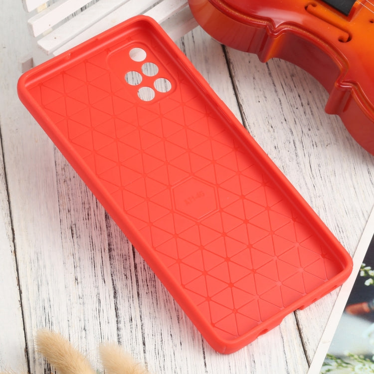 For Samsung Galaxy A71 4G Litchi Texture Sliding Camshield TPU Phone Case