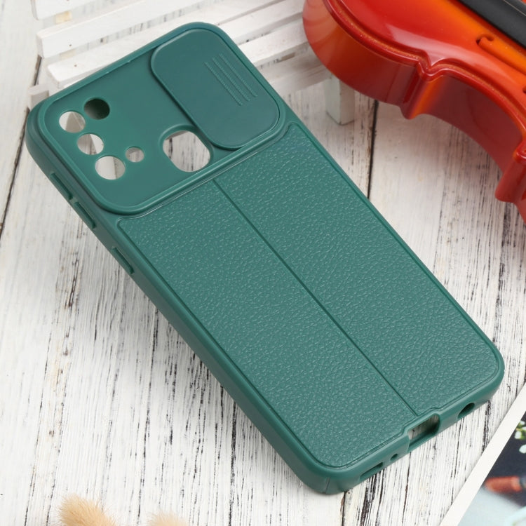 For Samsung Galaxy M21 / M31 Litchi Texture Sliding Camshield TPU Phone Case