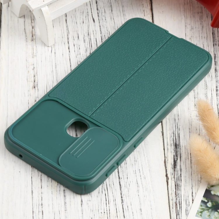 For Samsung Galaxy M21 / M31 Litchi Texture Sliding Camshield TPU Phone Case