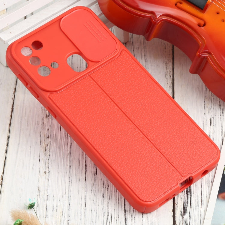 For Samsung Galaxy M21 / M31 Litchi Texture Sliding Camshield TPU Phone Case