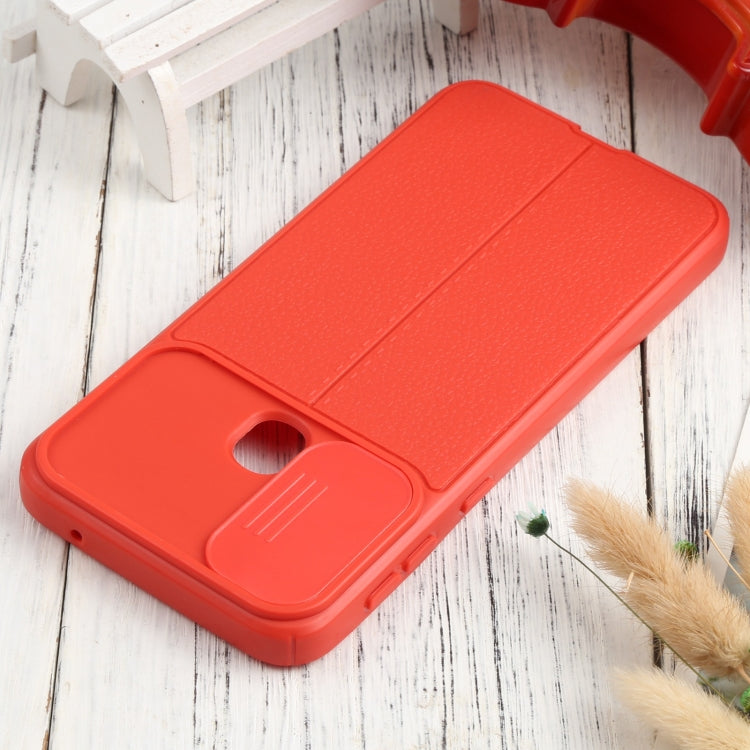 For Samsung Galaxy M21 / M31 Litchi Texture Sliding Camshield TPU Phone Case