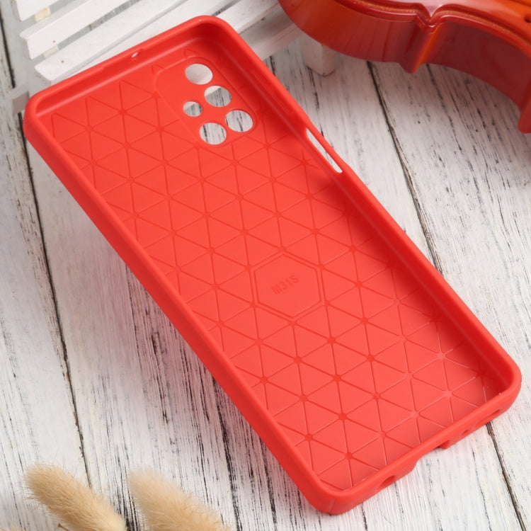 For Samsung Galaxy M31s Litchi Texture Sliding Camshield TPU Phone Case