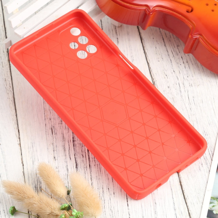 For Samsung Galaxy M51 Litchi Texture Sliding Camshield TPU Phone Case