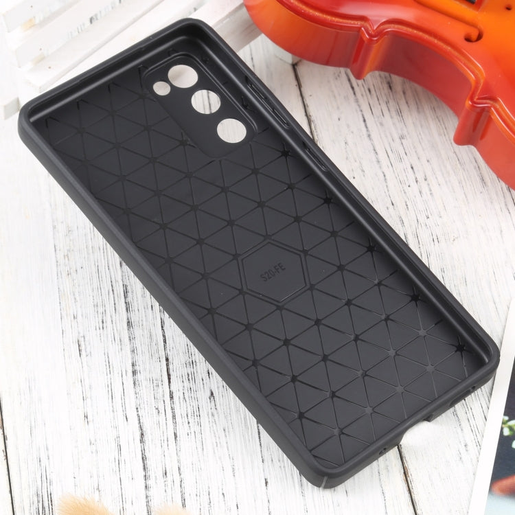 For Samsung Galaxy S20 FE Litchi Texture Sliding Camshield TPU Phone Case