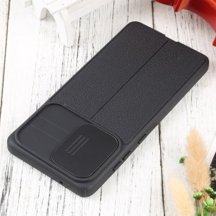 For Samsung Galaxy S20 FE Litchi Texture Sliding Camshield TPU Phone Case