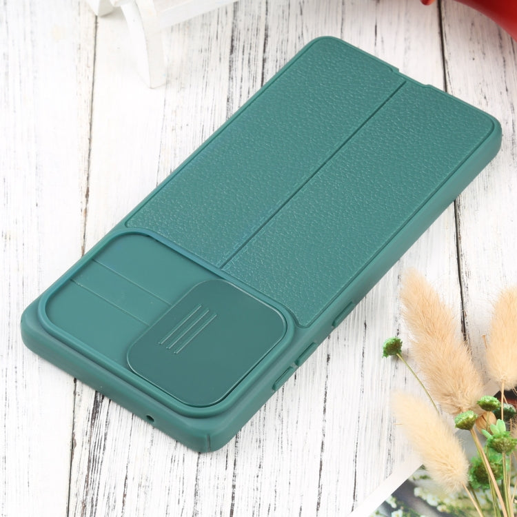 For Samsung Galaxy S20 FE Litchi Texture Sliding Camshield TPU Phone Case
