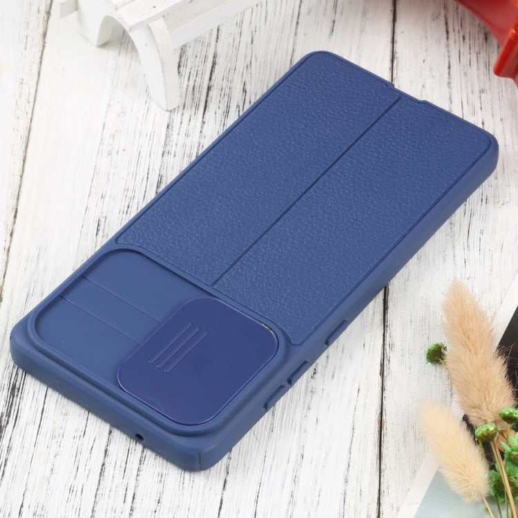 For Samsung Galaxy S20 FE Litchi Texture Sliding Camshield TPU Phone Case