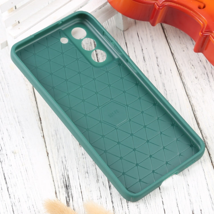 For Samsung Galaxy S21 FE 5G Litchi Texture Sliding Camshield TPU Phone Case