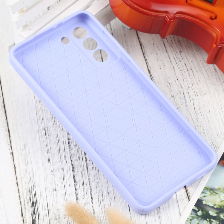 For Samsung Galaxy S21+ 5G Litchi Texture Sliding Camshield TPU Phone Case