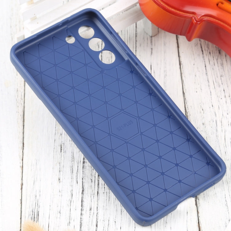 For Samsung Galaxy S21+ 5G Litchi Texture Sliding Camshield TPU Phone Case