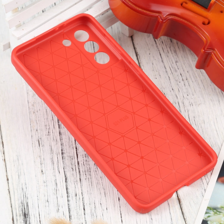 For Samsung Galaxy S21+ 5G Litchi Texture Sliding Camshield TPU Phone Case