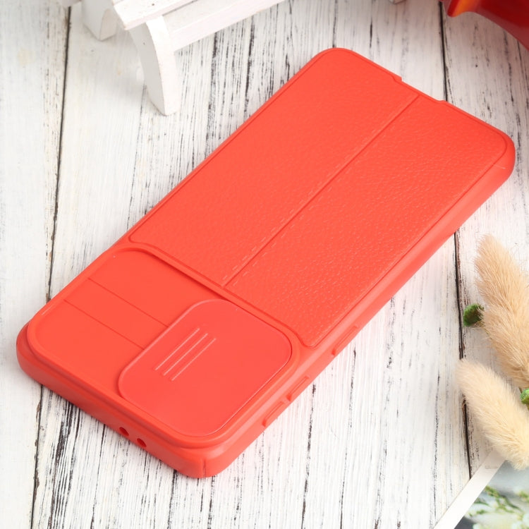 For Samsung Galaxy S30 / S21 Litchi Texture Sliding Camshield TPU Phone Case