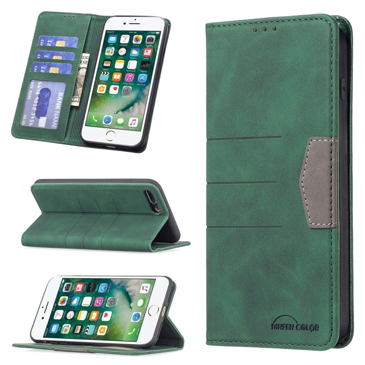 Magnetic Splicing Leather Phone Case For iPhone 8 Plus / 7 Plus