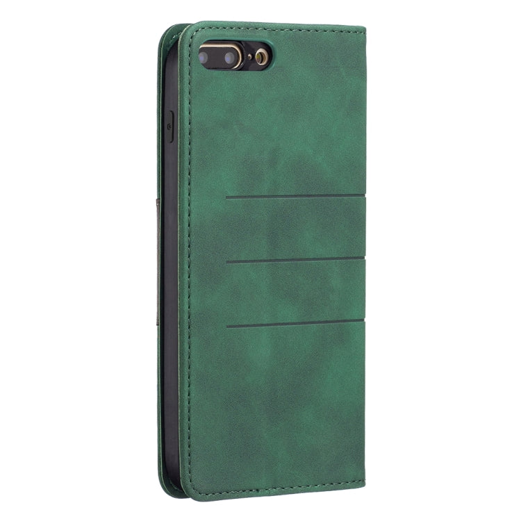 Magnetic Splicing Leather Phone Case For iPhone 8 Plus / 7 Plus