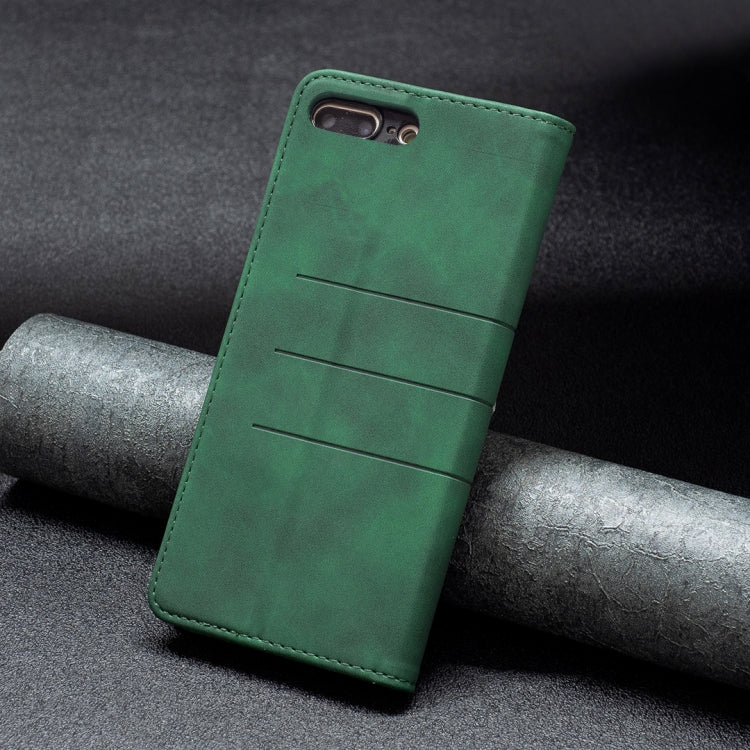Magnetic Splicing Leather Phone Case For iPhone 8 Plus / 7 Plus