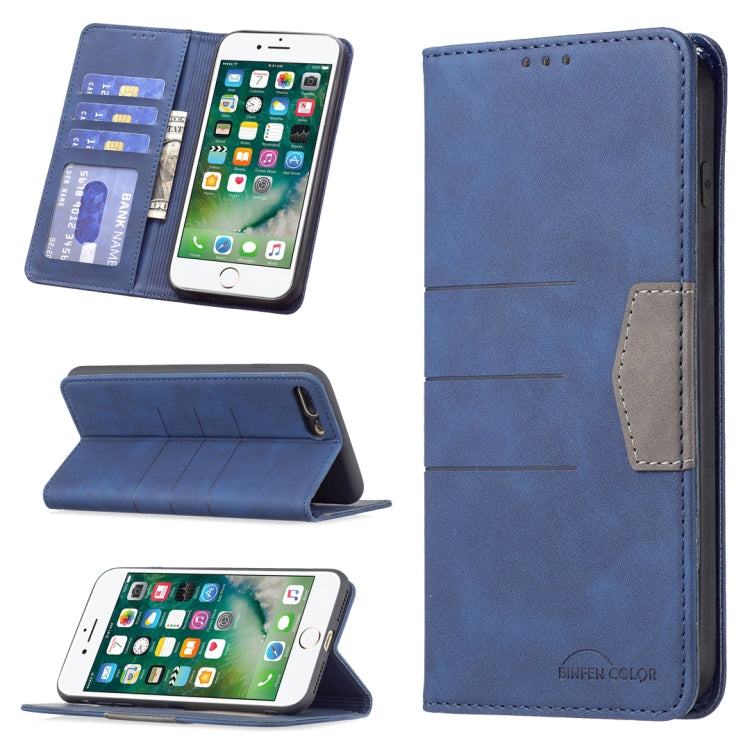 Magnetic Splicing Leather Phone Case For iPhone 8 Plus / 7 Plus