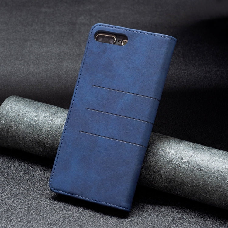 Magnetic Splicing Leather Phone Case For iPhone 8 Plus / 7 Plus