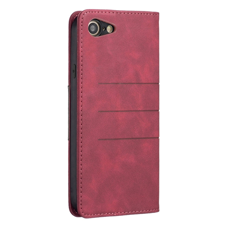 For iPhone SE 2022 / SE 2020 / 8 / 7 Magnetic Splicing Leather Phone Case