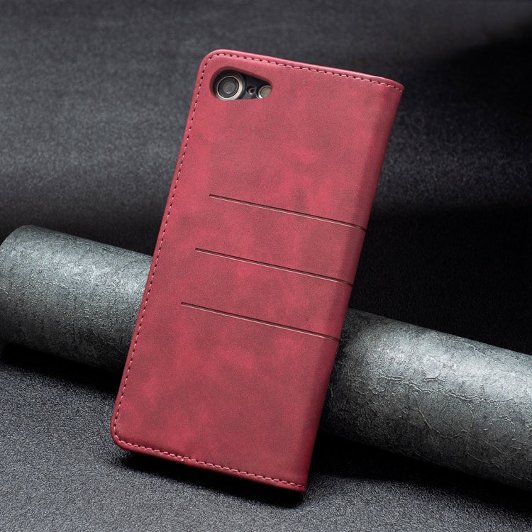 For iPhone SE 2022 / SE 2020 / 8 / 7 Magnetic Splicing Leather Phone Case