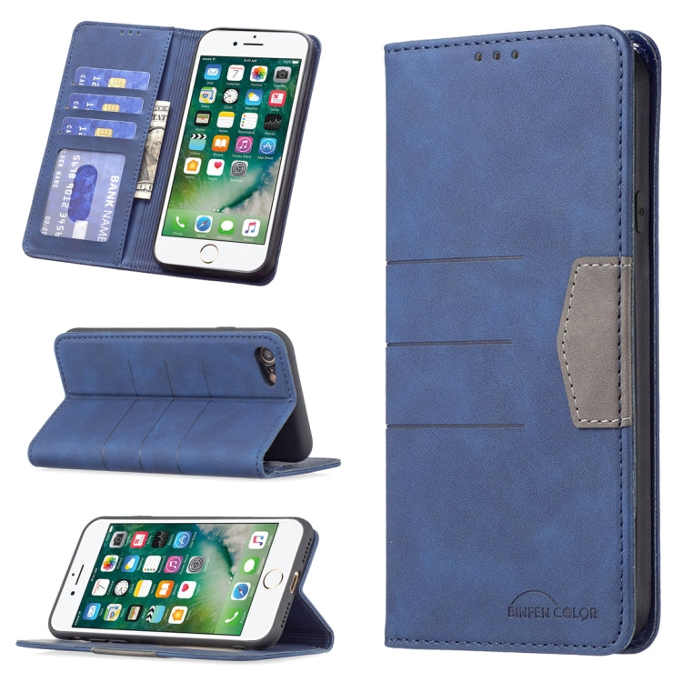 For iPhone SE 2022 / SE 2020 / 8 / 7 Magnetic Splicing Leather Phone Case