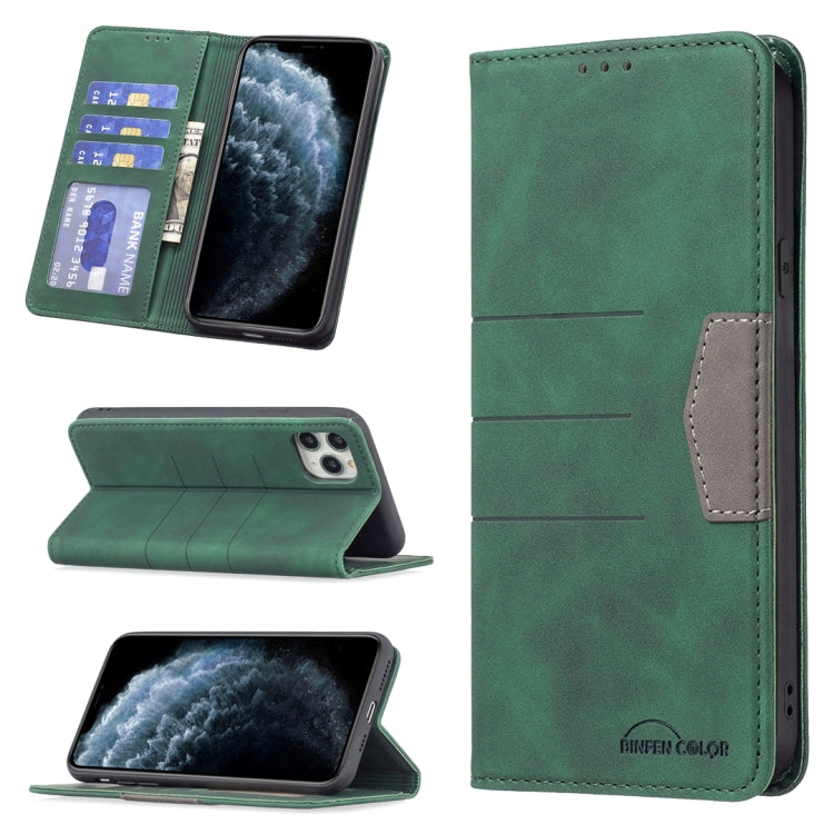 For iPhone 11 Pro Max Magnetic Splicing Leather Phone Case
