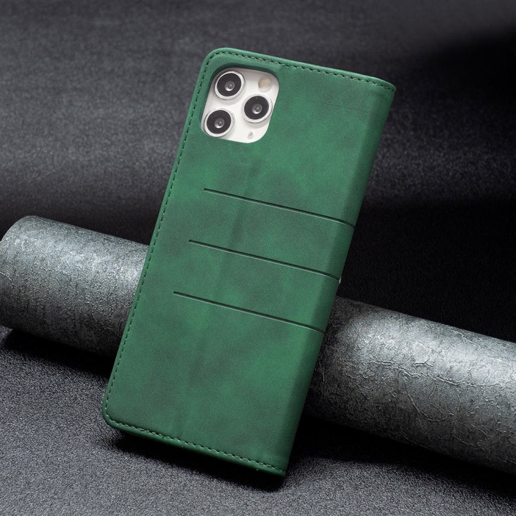 For iPhone 11 Pro Max Magnetic Splicing Leather Phone Case