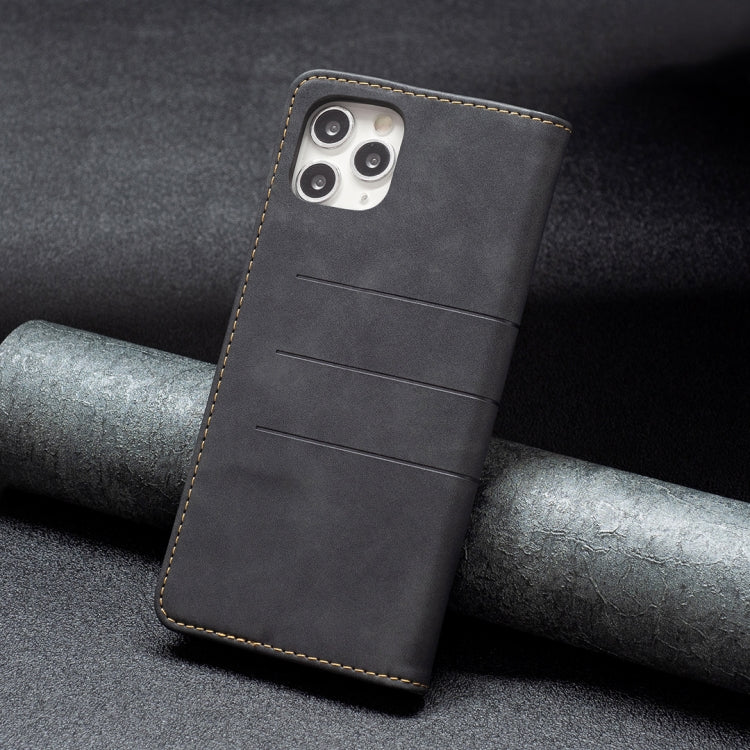 For iPhone 11 Pro Max Magnetic Splicing Leather Phone Case