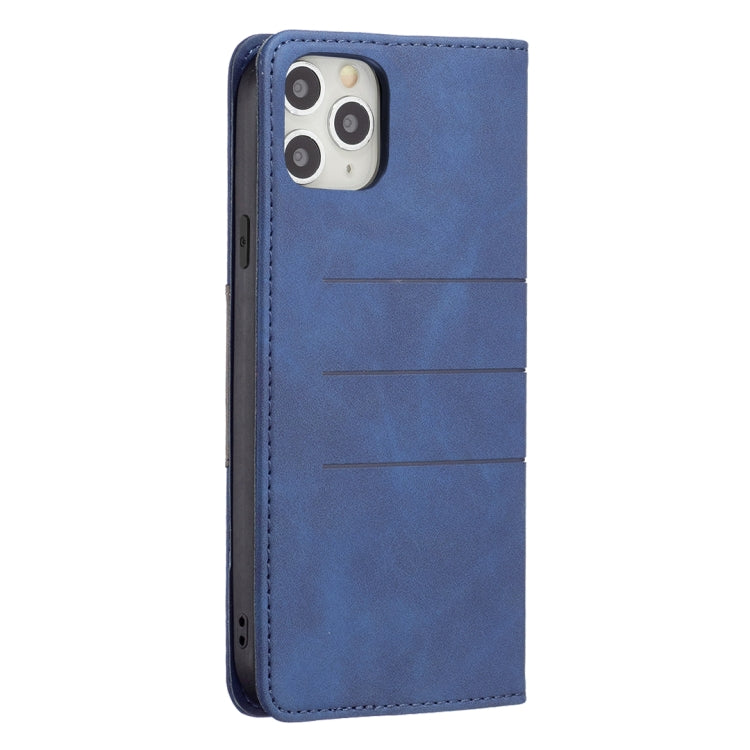 For iPhone 11 Pro Max Magnetic Splicing Leather Phone Case