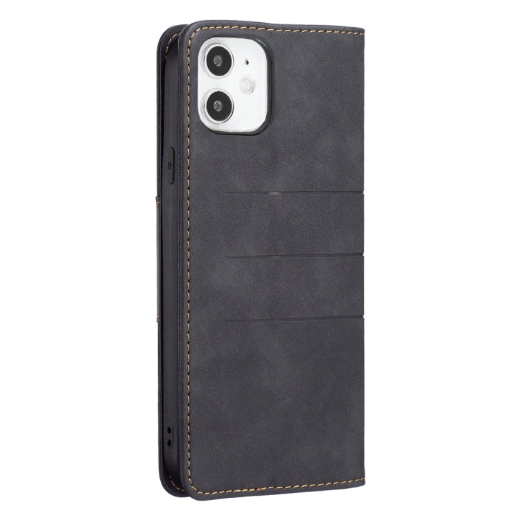For iPhone 11 Magnetic Splicing Leather Phone Case