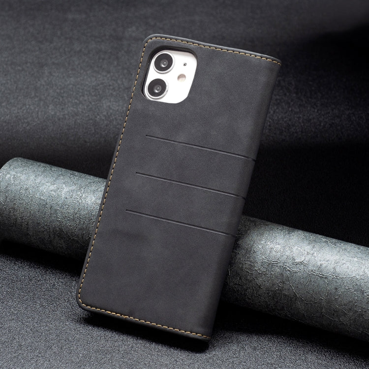 For iPhone 11 Magnetic Splicing Leather Phone Case