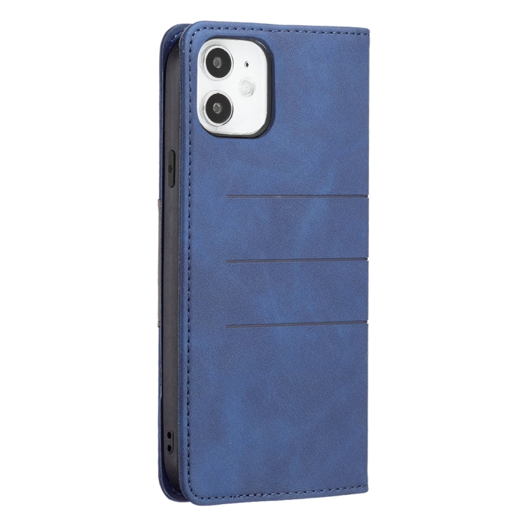 For iPhone 11 Magnetic Splicing Leather Phone Case