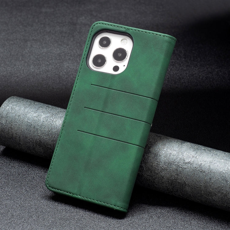 For iPhone 13 Pro Magnetic Splicing Leather Phone Case