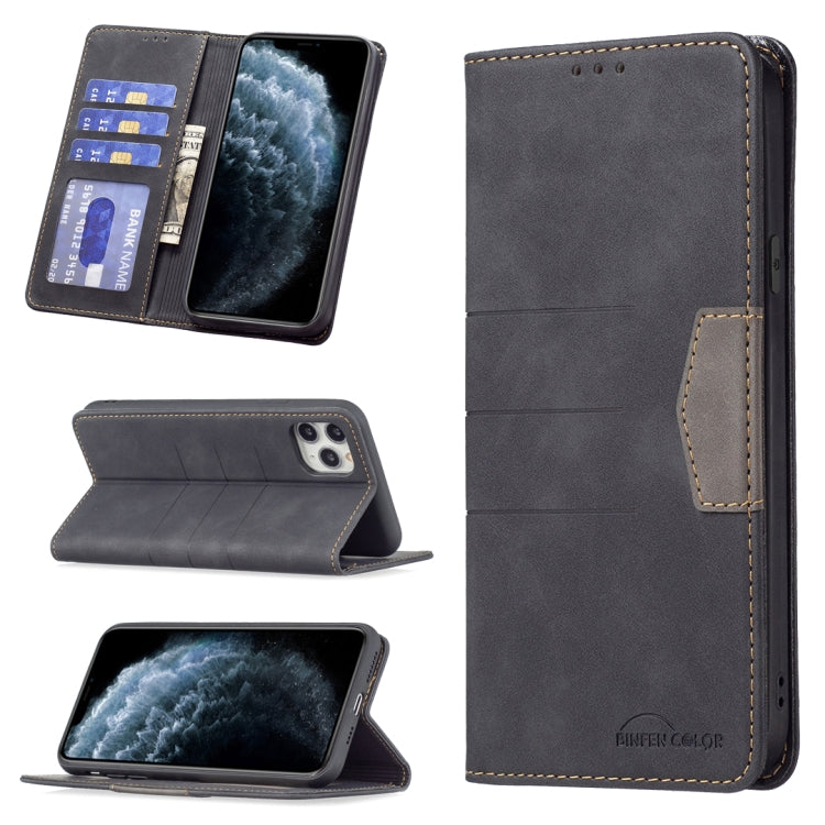 For iPhone 11 Pro Magnetic Splicing Leather Phone Case