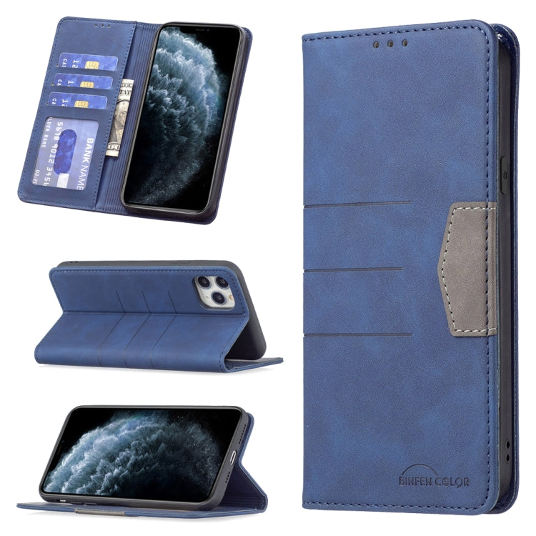 For iPhone 11 Pro Magnetic Splicing Leather Phone Case