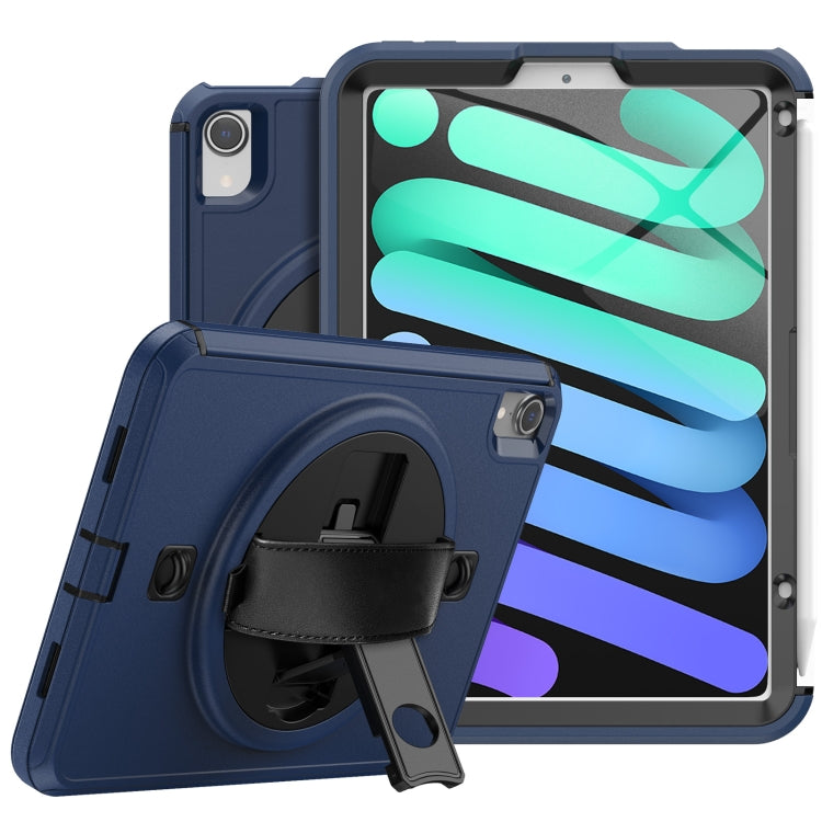 For iPad mini 6 Shockproof TPU + PC Tablet Case with Holder & Pen Slot & Shoulder Strap