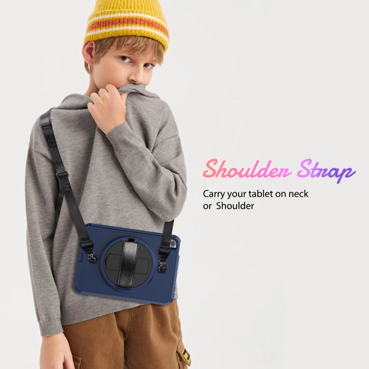 For iPad mini 6 Shockproof TPU + PC Tablet Case with Holder & Pen Slot & Shoulder Strap