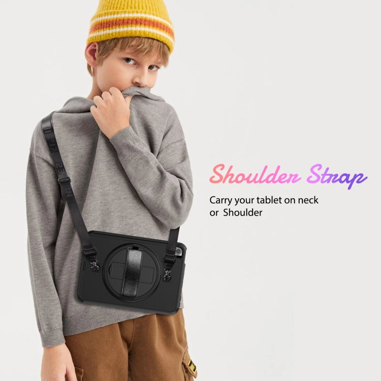 For iPad mini 6 Shockproof TPU + PC Tablet Case with Holder & Pen Slot & Shoulder Strap