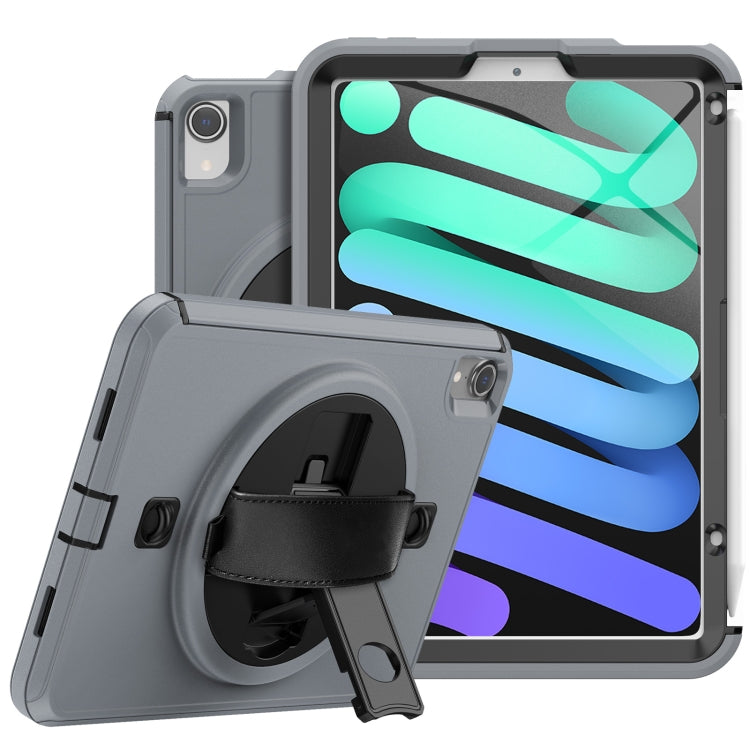 For iPad mini 6 Shockproof TPU + PC Tablet Case with Holder & Pen Slot & Shoulder Strap