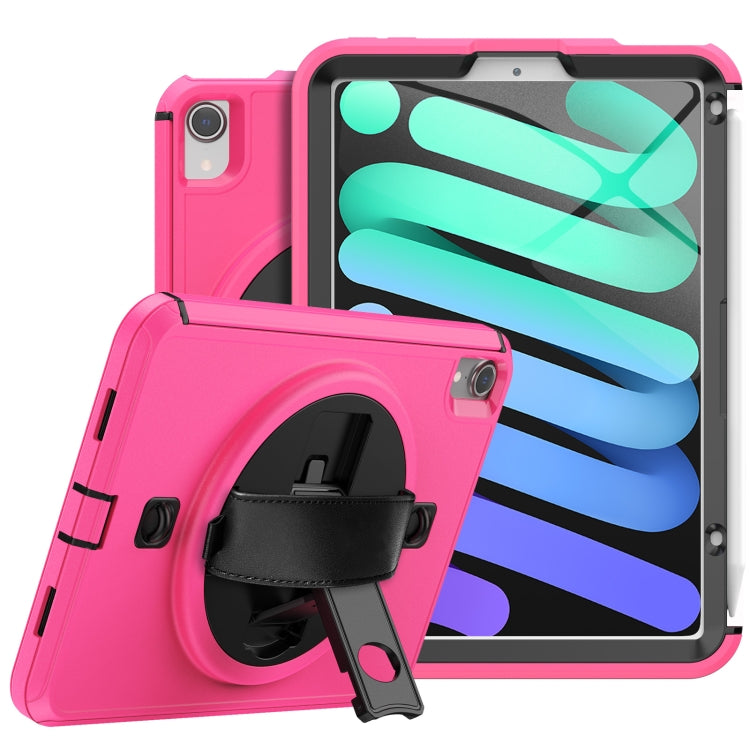 For iPad mini 6 Shockproof TPU + PC Tablet Case with Holder & Pen Slot & Shoulder Strap