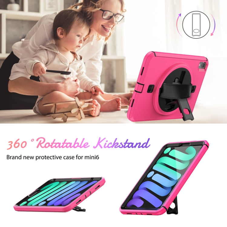 For iPad mini 6 Shockproof TPU + PC Tablet Case with Holder & Pen Slot & Shoulder Strap