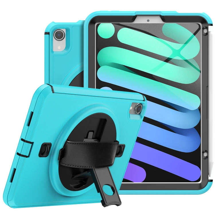 For iPad mini 6 Shockproof TPU + PC Tablet Case with Holder & Pen Slot & Shoulder Strap