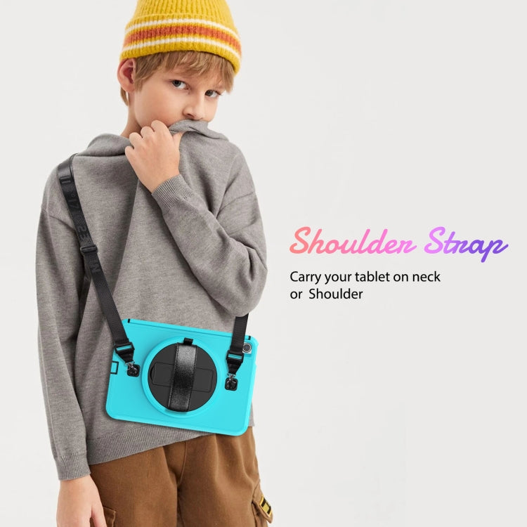 For iPad mini 6 Shockproof TPU + PC Tablet Case with Holder & Pen Slot & Shoulder Strap