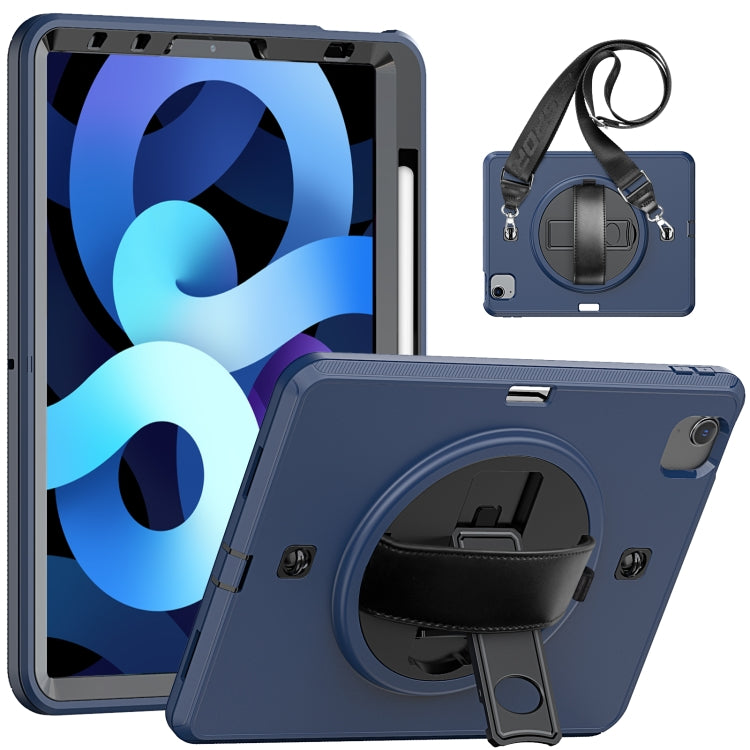 Shockproof TPU + PC Tablet Case with Holder & Pen Slot & Shoulder Strap For iPad iPad Air 2022 / 2020 10.9