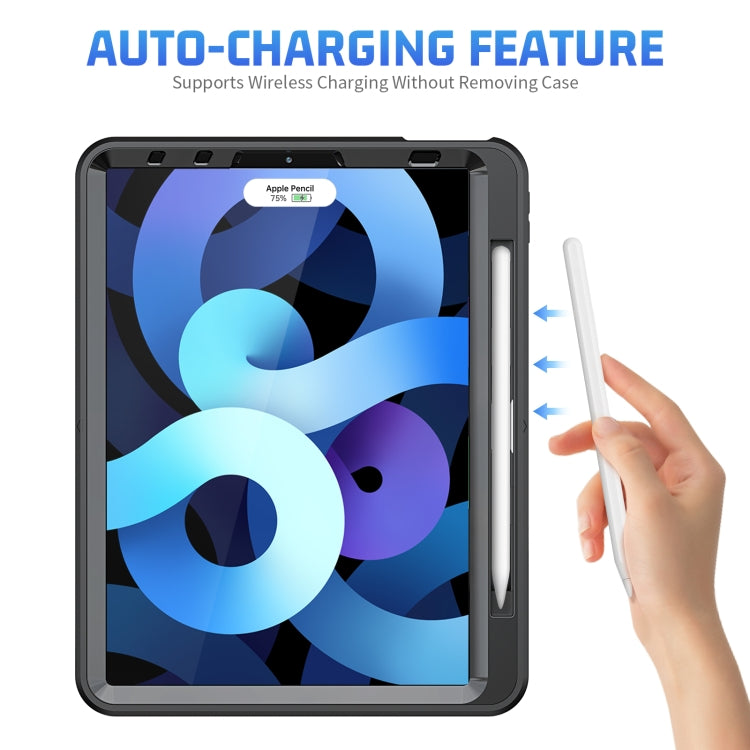 Shockproof TPU + PC Tablet Case with Holder & Pen Slot & Shoulder Strap For iPad iPad Air 2022 / 2020 10.9