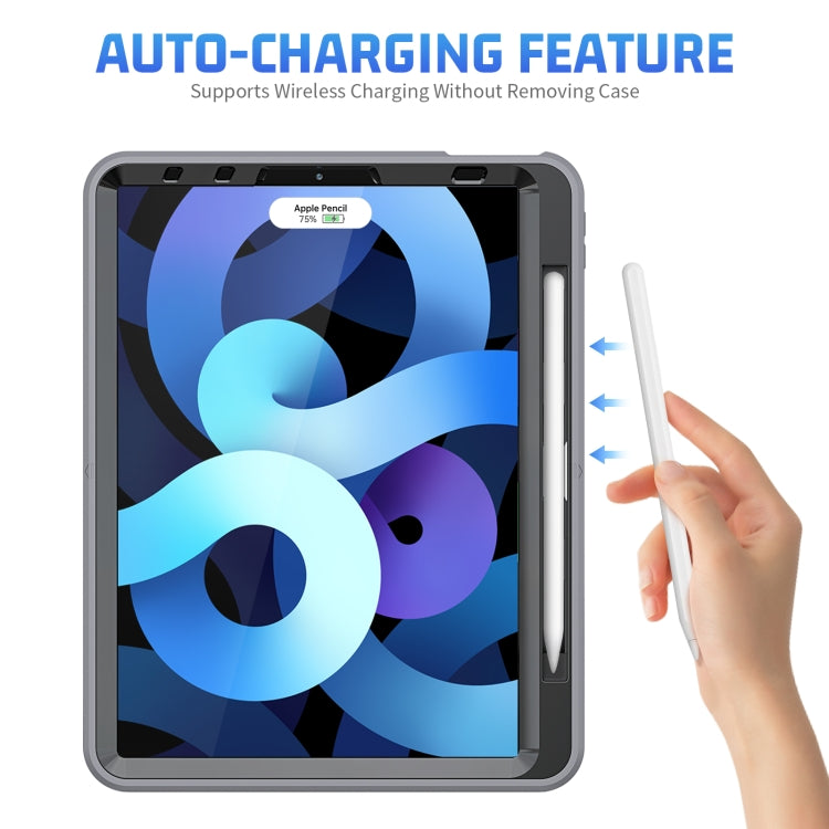 Shockproof TPU + PC Tablet Case with Holder & Pen Slot & Shoulder Strap For iPad iPad Air 2022 / 2020 10.9