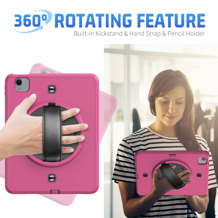 Shockproof TPU + PC Tablet Case with Holder & Pen Slot & Shoulder Strap For iPad iPad Air 2022 / 2020 10.9